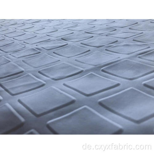 check 3d emboss polyester microfiber fabric